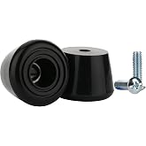 Cosmos 2 Pcs Roller Skate Toe Stoppers Brake Roller Quad Skate Toe Stops with 5/16" (8mm) Screws, Double-Row Roller Skating Brake Rubber Plugs Rollar Skate Stoppers Replacement Parts