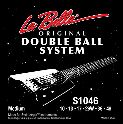 LaBella S1046 Stainless Steel Electric Guitar Strings, Medium