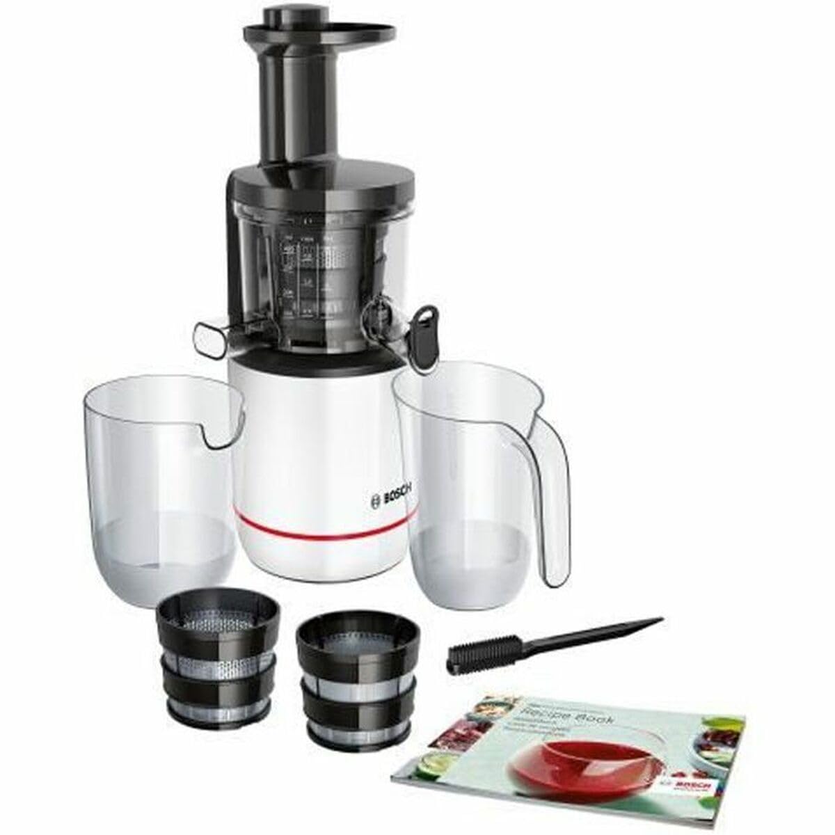 Bosch MESM500W Slow juicer 150W Black,White - juice makers (Slow juicer, Black, White, 150 W)