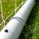 Football Flick 6x4ft Garden Goal 70mm PVC Posts 2 Year Warranty White view 12