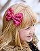 CÉLLOT Party Festival Baby Girls Sparkling Bows Clips 15PCS Glitter Sequins 4