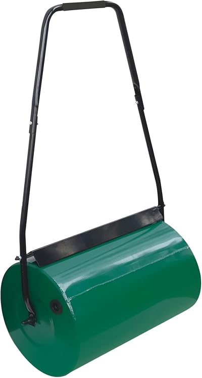 Crystals 46L Heavy Duty Garden Lawn Roller Galvanized Steel Scraper Bar