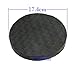 ESport 2 Pack 0.6 Inch Thick Round Eco-friendly TPE Foam Yoga Knee Pad Cushion, Exercise & Fitness Foam Yoga Support Pad for Eliminating Knee Wrist Elbow Pain, Black