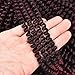 Spring Twist Braiding Hair(180strands/pieces fold), Fluffy Twist Hair, Nubian Twist Hair, Bomb Twist Hair Passion Twist Hair Ombre Colors Hair Extension, 8 Inch Spring Twist Hair 3 Packs (#T1B/Bug)