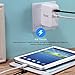 Noot Products 24W 4.8A Dual USB Home Wall Charger Plug with i-DTek Technology and Foldable Plug for iPhone, iPad, Samsung Galaxy, Nexus, Google, HTC, Motorola, LG and More