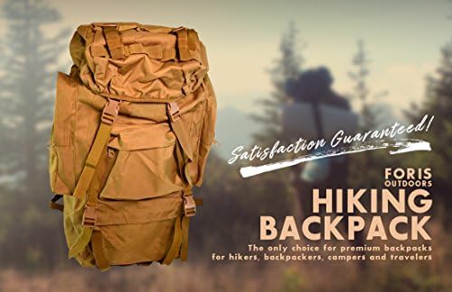 Hiking Backpack - 900D Oxford Military-Grade Internal Frame Tactical Camping Backpacks for Men and Women - Perfect for Backpacking Trekking Hunting, 65L, Includes Rain Cover (Army Green)