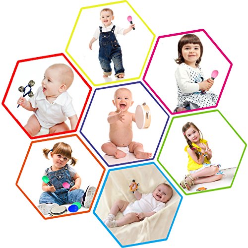 image for FRIEET Toddler Toys, Kids Musical Instruments - 9 types 15 pcs Percuss