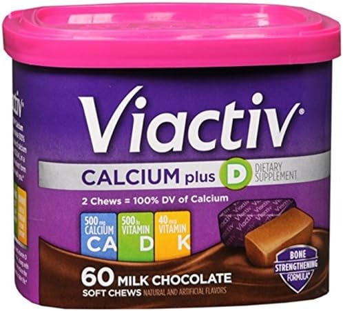 ViactivCalcium Choc Chew Size 60ct Viactiv Calcium Chocolate Chew 60ct