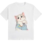 SOLY HUX Women's Cute Graphic Shirts Crew Neck Short Sleeve Tees Summer Funny Tops Aesthetic Clothes