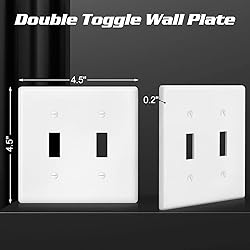 Decorator Wall Plate Double Toggle Light Switch