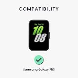 kwmobile 2x Straps for Samsung Galaxy Fit 3 - Silicone Replacement Bands Dark view 6