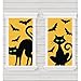 Amscan Cats & Bats Window Silhouette Halloween Trick or Treat Decoration, Plastic, 65