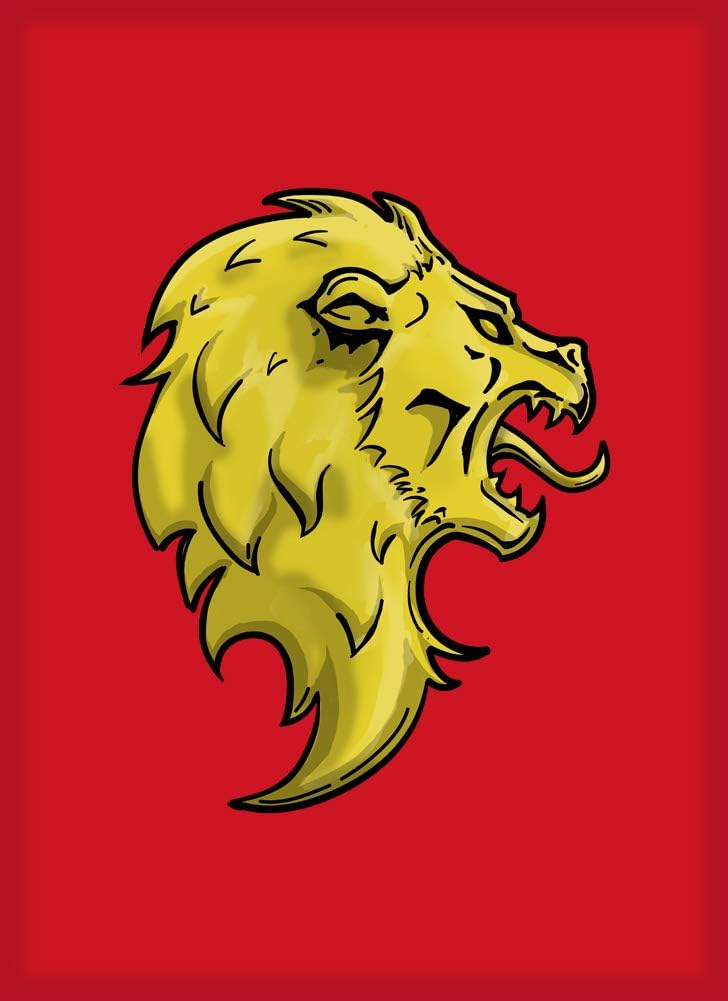 Lion Head Game Crest TV Show Parody Fridge Magnet (Lion)