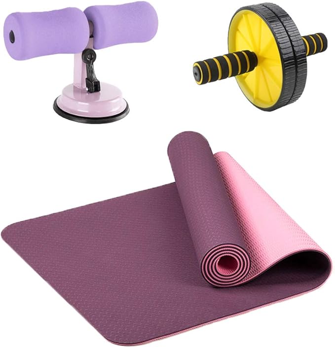 XYHHStor Yoga Mat 6mm TPE Eco Friendly Non Slip Fitness Exercise Mat with Situp