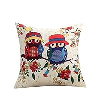 Uscharm Simple Fashion Throw Pillow Cases Cafe Sofa Cushion Cover Home Decor