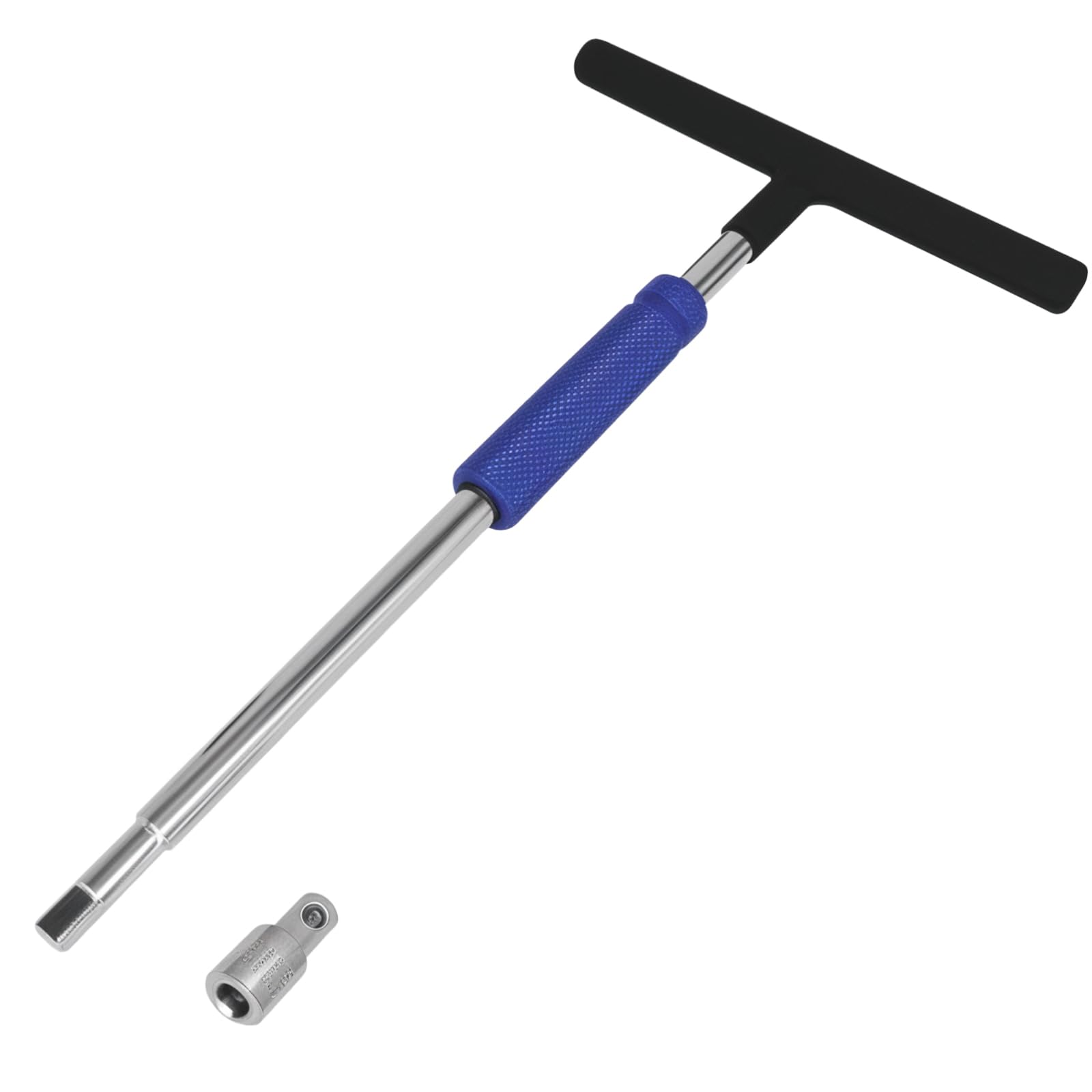 Photo 1 of 1/4" Spinner T-Handle Wrench,1/4-Inch Drive T Handle Socket Driver,10.5” T-Handle Wrench with 1/4" to 3/8" Adaptors for Socket Driver Motorcycle Tool Accessories