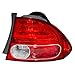 Brock Replacement Passengers Taillight Quarter Panel Mounted Tail Lamp Compatible with 06-08 Civic 33501SNAA02
