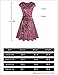 SeSe Code Women's Cap Sleeve Cross V Neck Casual Velvet Wrap Dress
