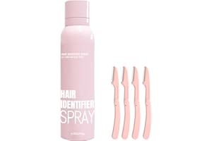 BeiBreeze 2025 NEW Hair Identifier Spray for Face Shaving, Dermaplaning Tool,Skin Dermaplaning Spray for Women With 4 Face Razors