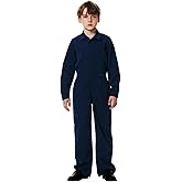 AOBUTE Kids Boys Solid Color Jumpsuit with Pockets 3-14 Y