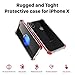 iPhone X Case - Double Layer Shock-Absorbant Material - Lightweight Slim Fit Design - Transparent Polycarbonate Backing - Drop-Resistant Protective Case for iPhone X (Red)