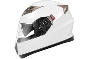 YEMA Helmet Motorcycle Full Face Helmet DOT Approved YM-829 Motorbike Street Bike Racing Helmet with Sun Visor for Adult,Youth Men and Women