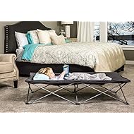 Regalo My Cot Extra Long Portable Bed, Includes Fitted Sheet, Gray