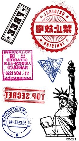 Blanche Lynn Mixed Design Waterproof Temporary Partysu Liberty Butterfly Bracelets Lovers Tattoo Body Art Stickers , Pack of 4