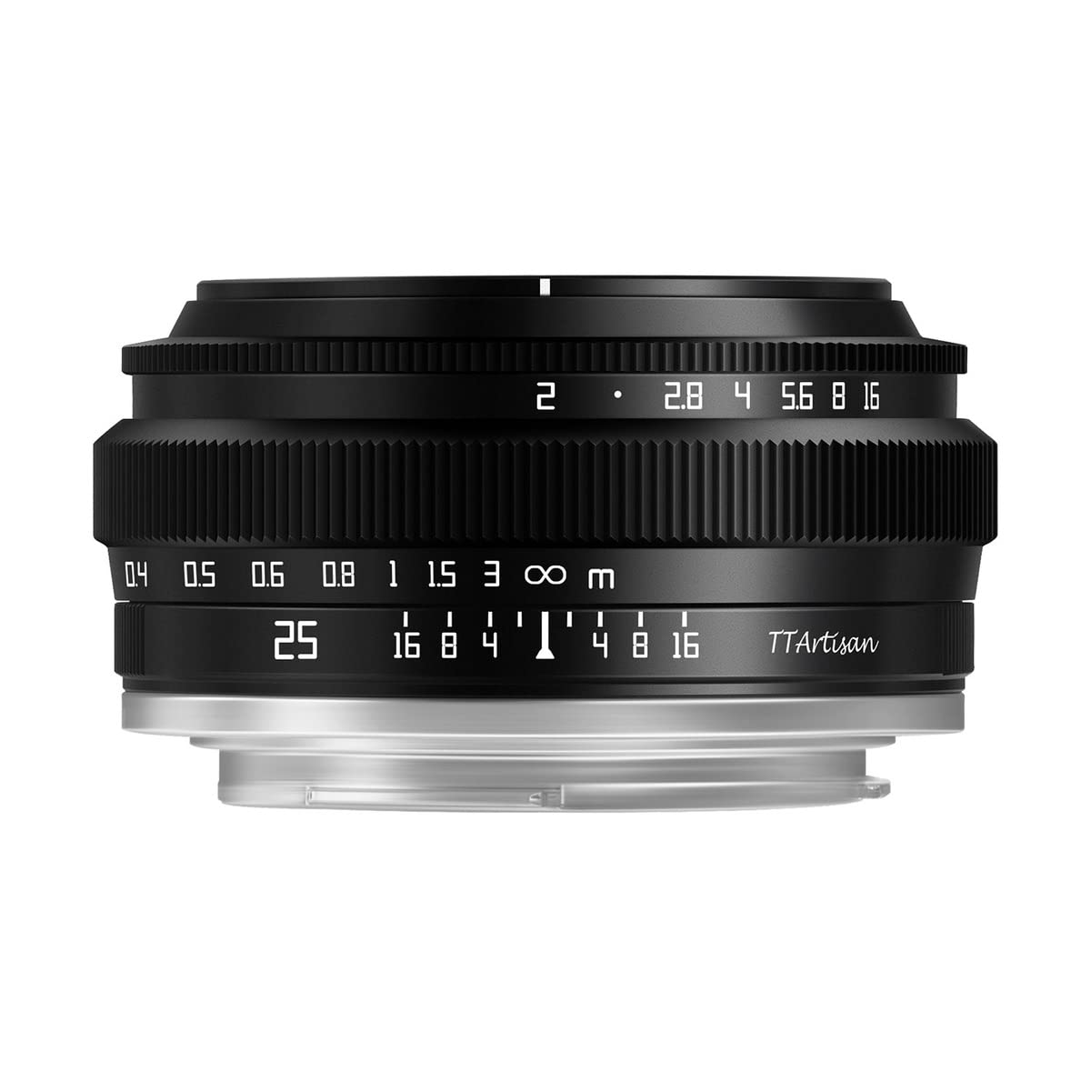 TTArtisan 25mm F2 富士フイルムX互換品 MF 単焦点レンズ APS-C (国内正規品・メーカー2年保証付) Xマウント 富士フィルム用 ミラーレス用 マニュアルフォーカス 広角 コンパクト 金属製 軽量 明るいレンズ スナップ/ポートレート/風景撮影 ブラック 銘匠光学商品画像