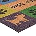 NoTrax, Wipe Your Paws, Vinyl-Backed Natural Coir Doormat, Entry Mat for Indoor or Outdoor Use, 18
