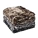 LANGRIA Luxury Super Soft Faux Fur Fleece Throw Blanket Cozy Fluffy Warm Breathable Lightweight and Machine Washable Dyed Fabric for Winter – Decorative Throw for Couch Sofa Bed (50