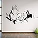 Fange DIY Removable My Neighbor Totoro Art Mural Vinyl Waterproof Wall Stickers Living Room Decor Decal Sticker 22.8''x16.5''