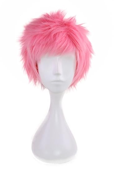 Short pink pixie wig Clearance
