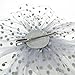 DRESHOW Fascinators Hat Flower Mesh Ribbons Feathers on a Headband and a Clip Tea Party Headwear for Girls and Women