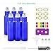 Mavogel 6,10ml Roller Bottles for Essential Oils - Cobalt Blue, Glass with Stainless Steel Roller Balls (3 Extra Roller Balls, 24 Pieces Labels, Opener, Funnel, Dropper, Brush Included)