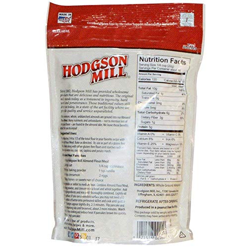 Hodgson Mill Almond Flour Gluten-Free Meal, 11 Ounce (Pack of 6) Wholesome Baking and Cooking Ingredients for Home Cooks and Healthy recipes - Thumbnail 3