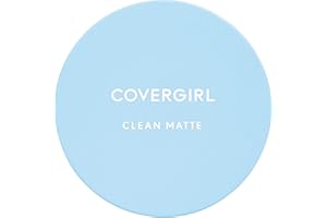 COVERGIRL Clean Matte Pressed Powder, Oil Control Powder, 1 container, .35 Fl Oz, Face Powder, Oil Free Loose Powder, Matte F