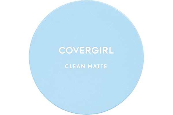 COVERGIRL Clean Matte Pressed Powder, Oil Control Powder, 1 container, .35 Fl Oz, Face Powder, Oil Free Loose Powder, Matte F