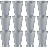 Fun Express Mint Julep Cups Silver Disposable Plastic - Set of 12 Premium 10oz Cups for Kentucky Derby Party Supplies | Perfect for Derby Parties, Cocktail Events & Southern Themed Celebrations