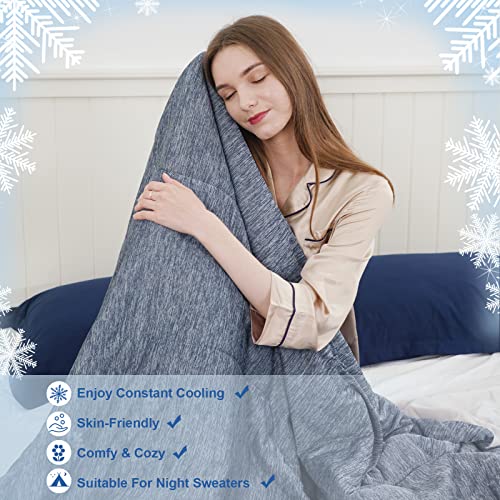 PHF Clever Cooling Blanket Queen Size, Summer Blankets Absorbs Heat to