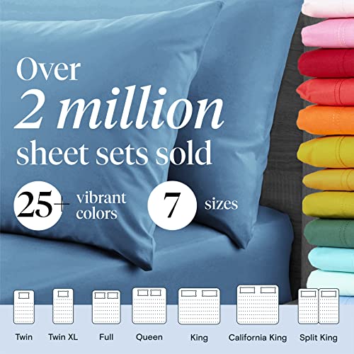 6 PC Queen Sheet Set, Bamboo Sheets Queen Size, Deep Pockets 18" Eco Friendly Wrinkle