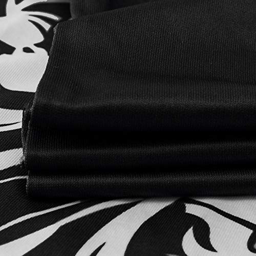 Blouse for Women，Milimieyik Women's Short Sleeve Punk Print T-Shirt Dress Sexy Hole Mini Casual Tops Tee Black - Thumbnail 3