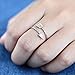 HANFLY 925 Sterling Silver Arrow Ring Fashion Adjustable Ring Minimalist Jewelry
