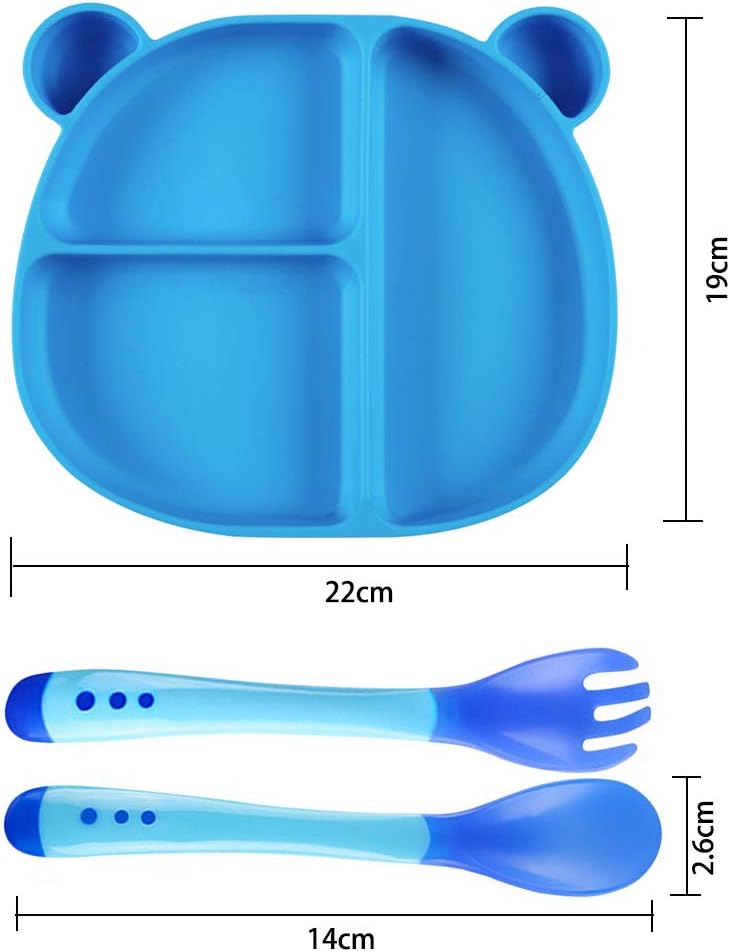 Le Repas De Bebe Plaques A Ventouse Antiderapantes Pour Enfants Et Bebes Sans Bpa Approuvees Par La Fda Assiette A Ventouse En Silicone Pour Les Tout Petits Bleu Unique Bebe Et Puericulture Lemoncitylive Com