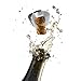 Champagne Bottle Stopper and Opener Gift Set – 2 Stoppers and 1 Bouchon Cork Twist Opener - Preserves Freshness and Fizz of Sparkling Wines – Stainless Steel - by DeVine