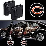 For Chicago Bears Car Door Led Welcome Laser Projector Car Door Courtesy Light Suitable Fit for all brands of cars (Chicago Bears)