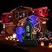Halloween Inflatable Decorations, ZALALOVA 4.5Ft Halloween Inflatable Ghosts and Tombstones Blow Up Outdoor Halloween Decorations Internal Blue LED Light Halloween Holiday Decorations Home Yard Garden