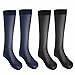 FEESHOW 2 Pairs Men's Summer Thin Silk Socks Over-the-Calf Business Dress Crew Socks