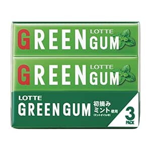 Amazon.com : Lotte Green Gum 3 Pack x 10 : Grocery & Gourmet Food