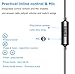 Hhusali Earbuds, Wired In-Ear Metal Earphones, Stereo Bass Headphones with Mic (Silver)